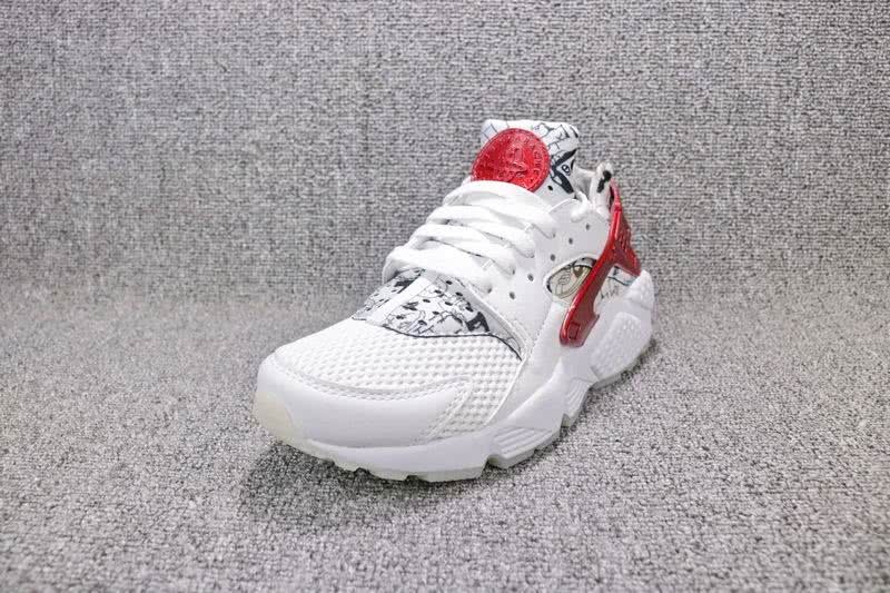 Nike Air Huarache Men Women White Red Shoes 5