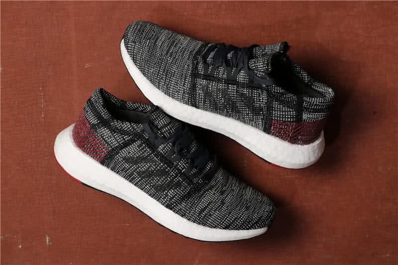 Adidas Pure Boost Men Black Grey Shoes 1