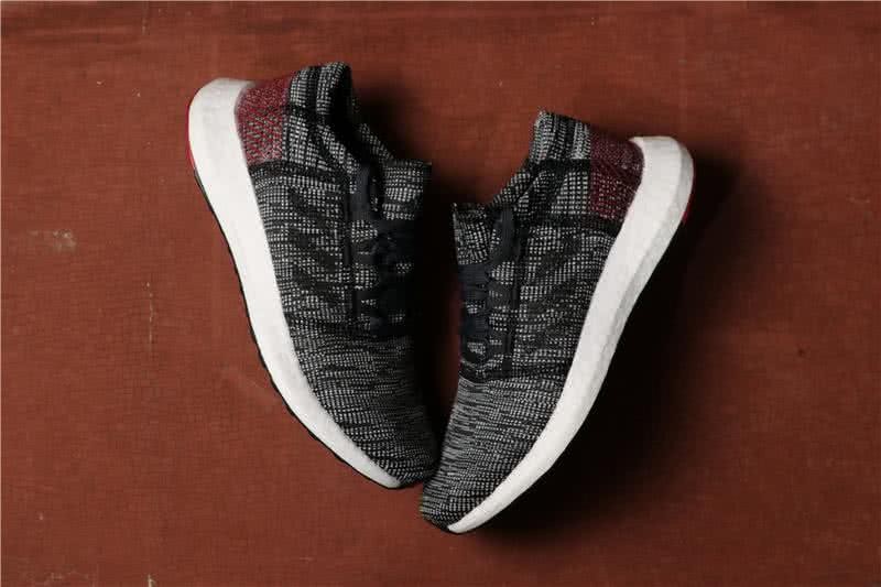 Adidas Pure Boost Men Black Grey Shoes 4