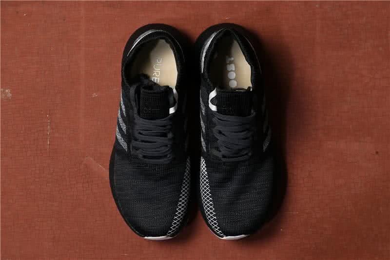 adidas Pure Boost Men Women Black Shoes 3