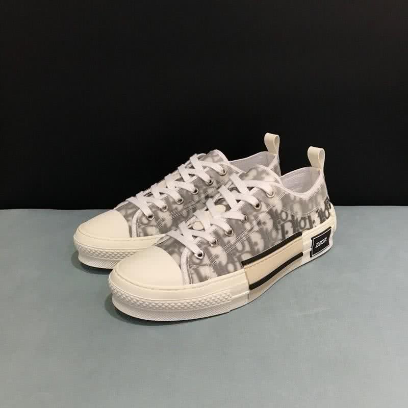Dior Sneakers Low White Upper Black And Grey Letters Men And Women 1