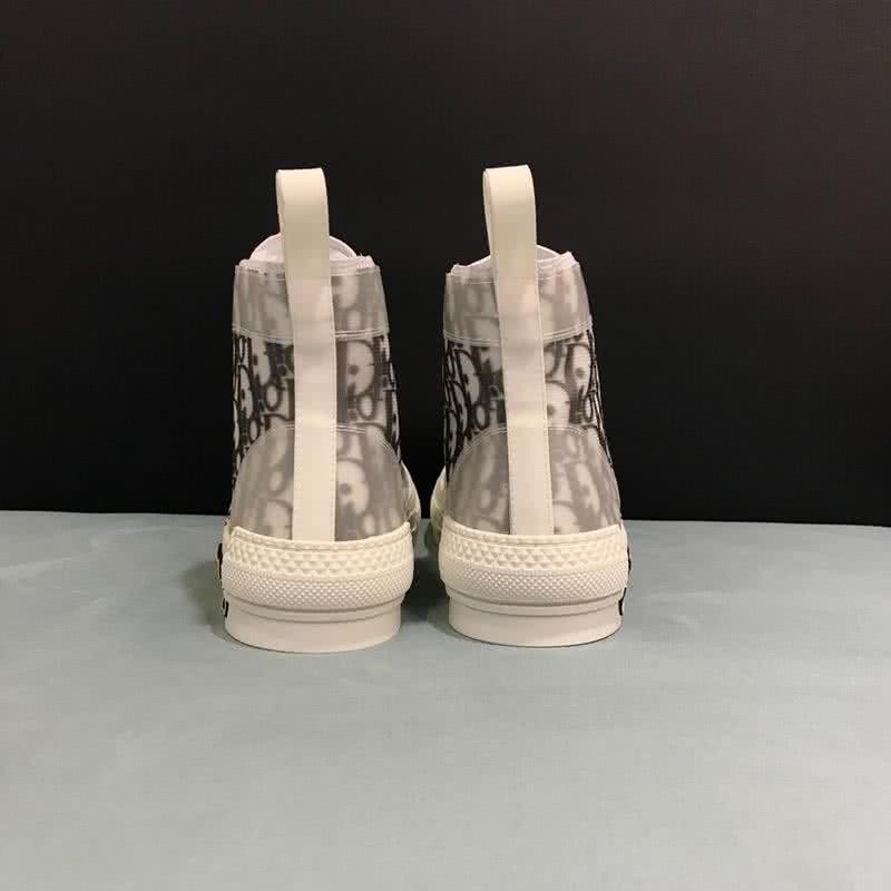 Dior Sneakers High Top White And Black Men And Women 7