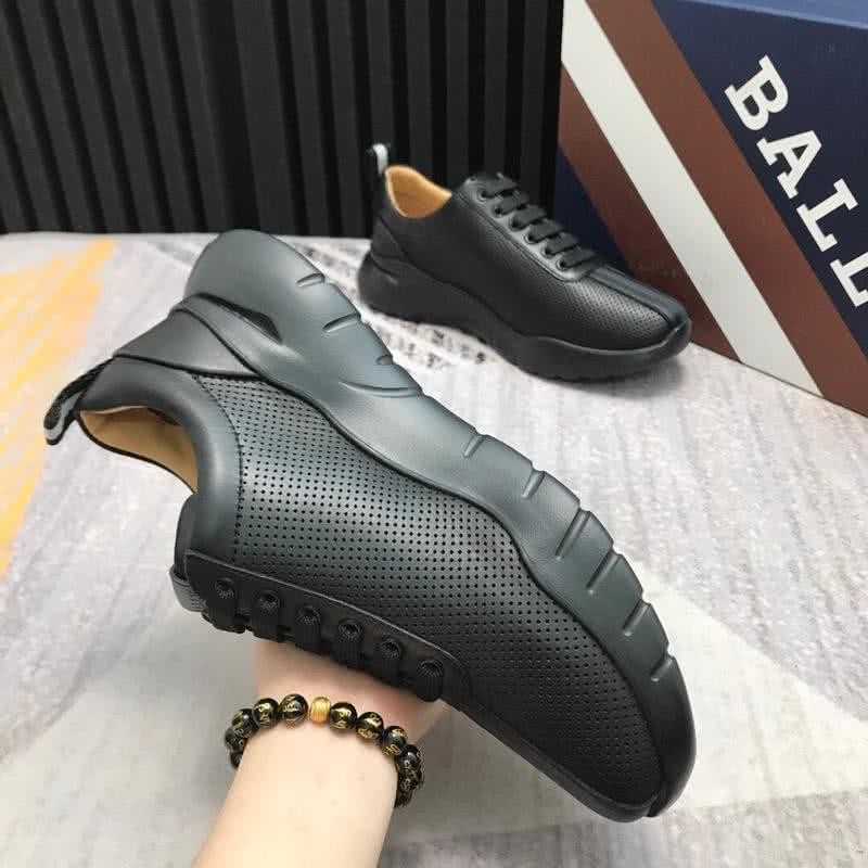 Bally Fashion Sports Shoes Cowhide Black Men 6