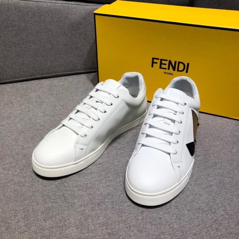 Fendi Sneakers Monster White Golden Black Men 2