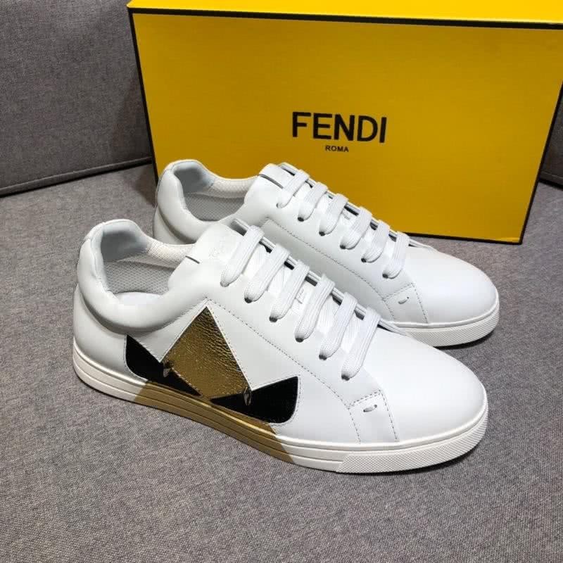 Fendi Sneakers Monster White Golden Black Men 1