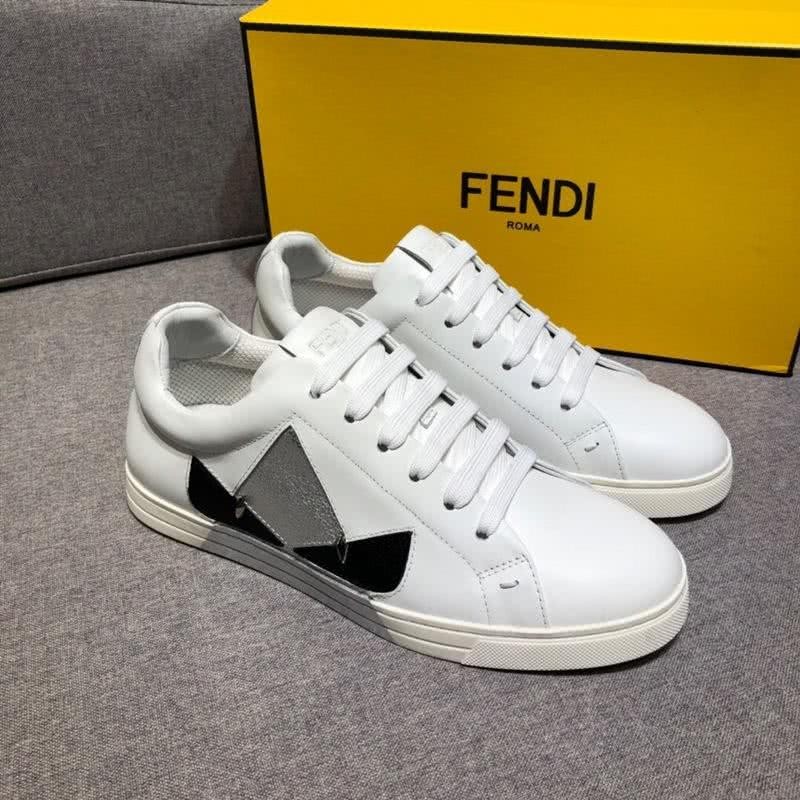 Fendi Sneakers Monster White Silver Black Men 1
