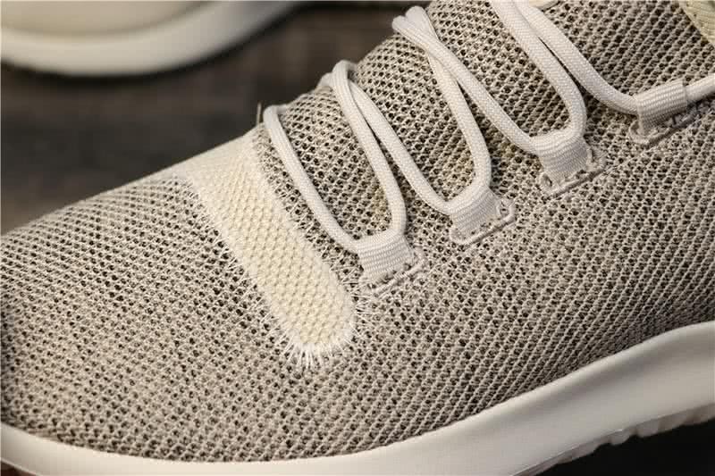 Adidas Tubular Shadow Heather Grey Upper And White Sole Men And Women 5