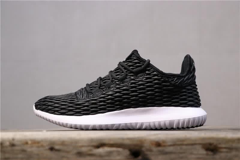 Adidas Tubular Shadow Black Upper And White Sole Men And Women 1