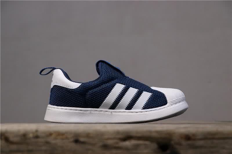 Adidas SUPERSTAR 360 Ⅰ Bright Blue and White Kids 2