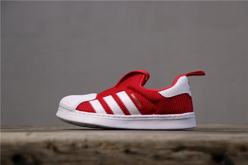 Adidas SUPERSTAR 360 Ⅰ Red and White Kids 1