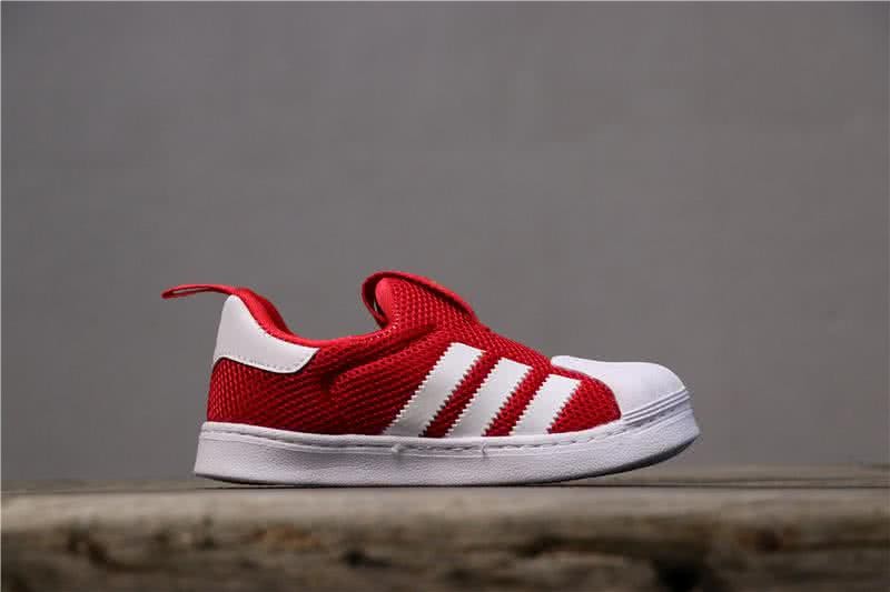 Adidas SUPERSTAR 360 Ⅰ Red and White Kids 2