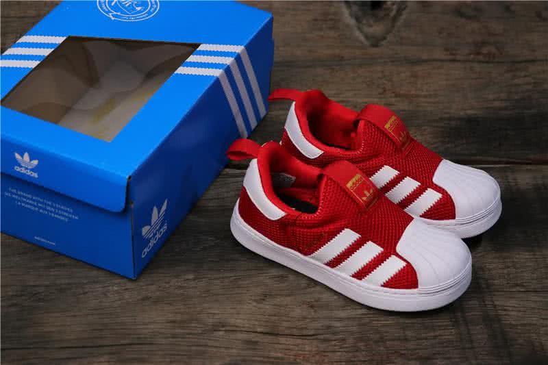 Adidas SUPERSTAR 360 Ⅰ Red and White Kids 5
