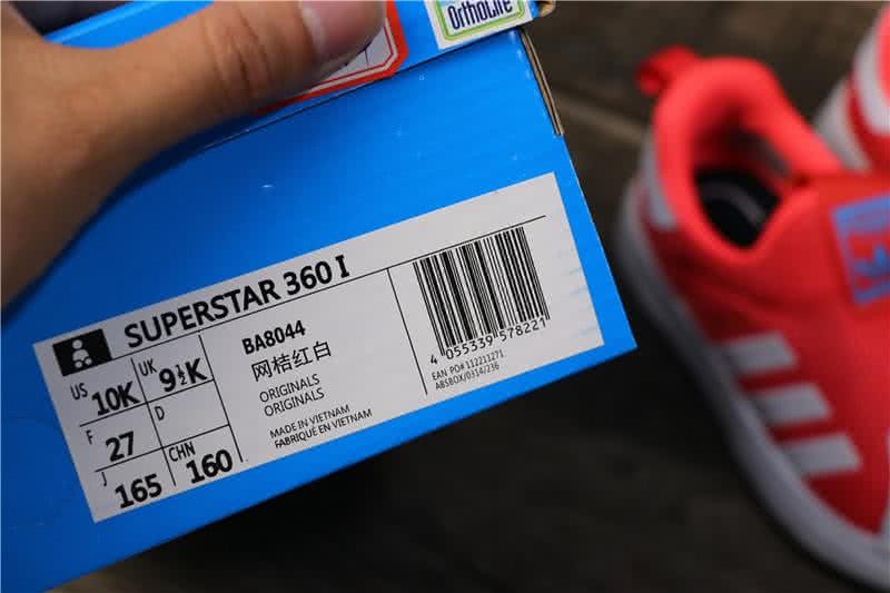 Adidas SUPERSTAR 360 Ⅰ Orange Red Kids 5