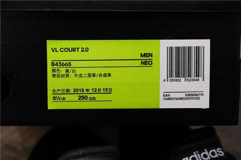 Adidas VL COURT 2.0 Neo Black Men 7