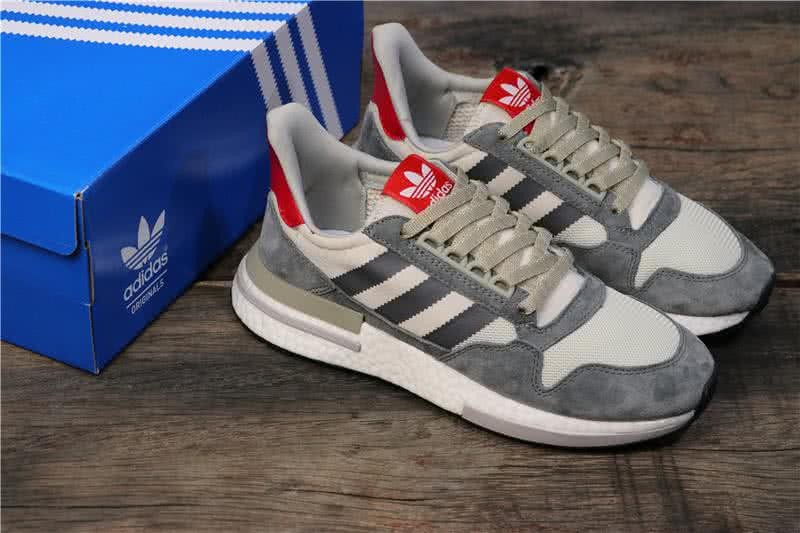 Adidas ZX500 RM Boost Grey White And Red Men And Women 8