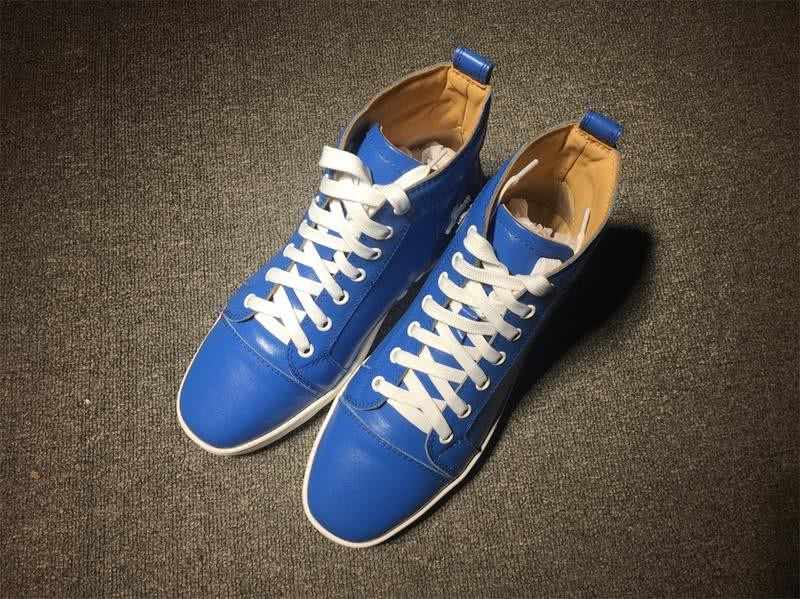 christian louboutin leather Blue Sneakers Men Women 1