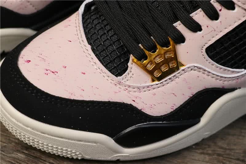 Air Jordan 4 Shoes Pink Black And White Women/Men/Children 5
