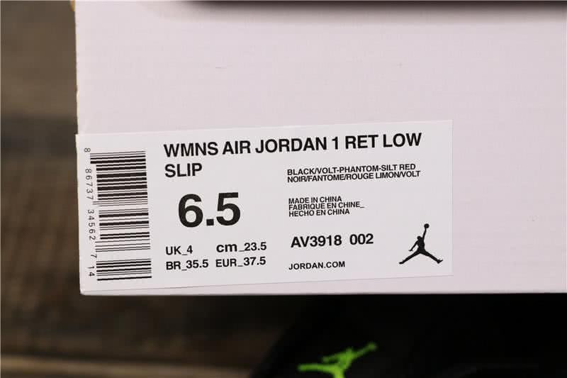 Air Jordan 1 Low Slip Black And White Women/Men 9