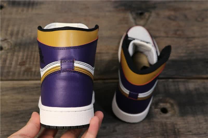 Nike SB x AirJordan1 High OG Court Shoes Purple And White Men 4
