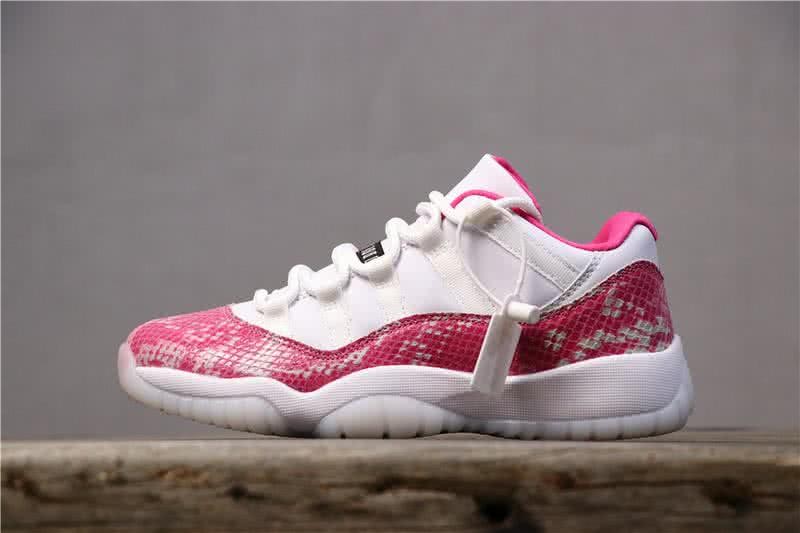 Air Jordan 11 Low WMNS Pink Snakeskin White Women 1