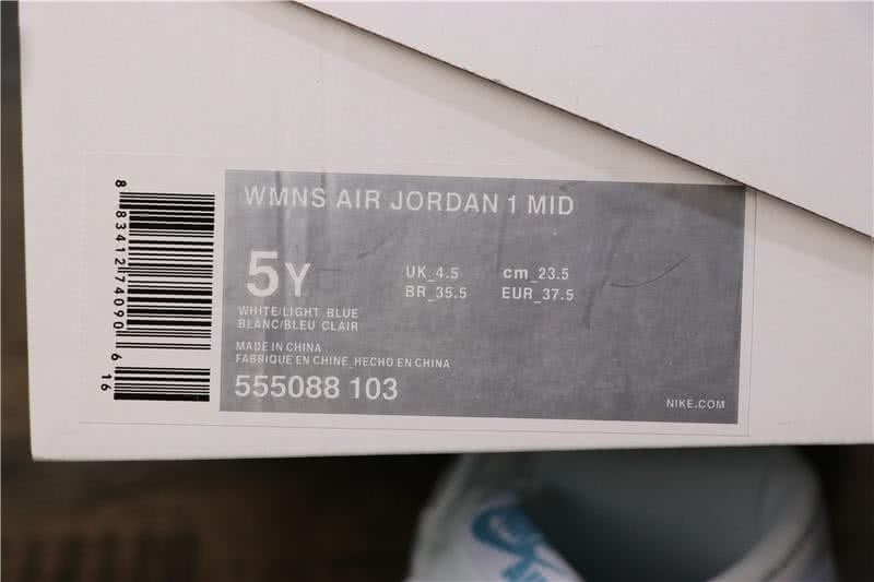Nike SB x Air Jordan 1 High OG Light Bone Blue And White Women 9