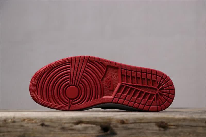 Air Jordan 1 RET Low Slip Shoes Red And Black Women/Men 4