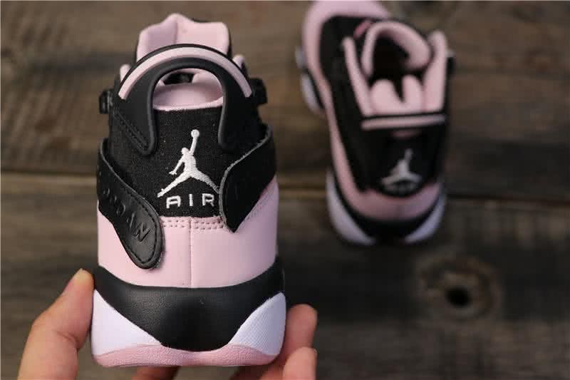 Air Jordan 6 Rings Pink And Black Women 4