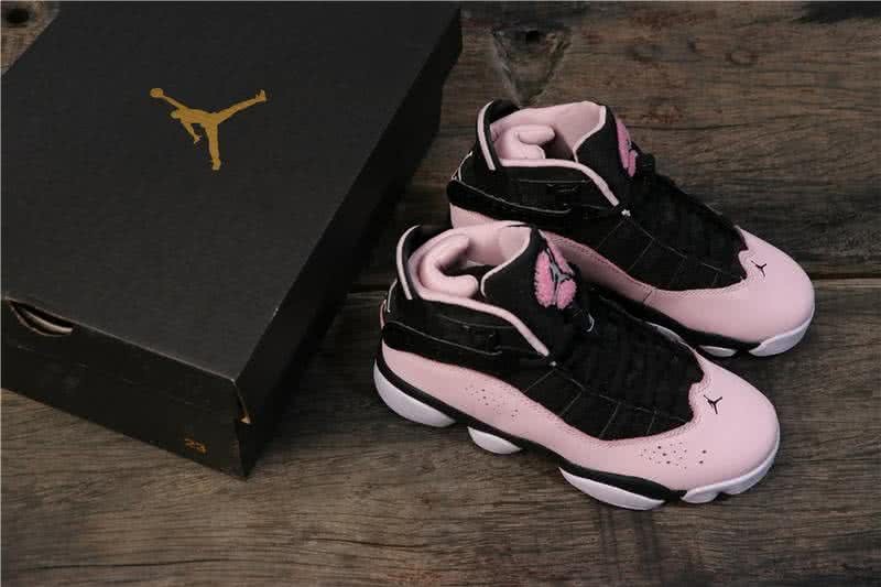 Air Jordan 6 Rings Pink And Black Women 5