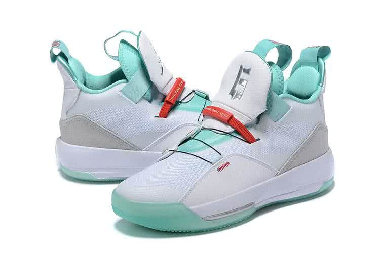 Air Jordan 33 White And Green Women 5