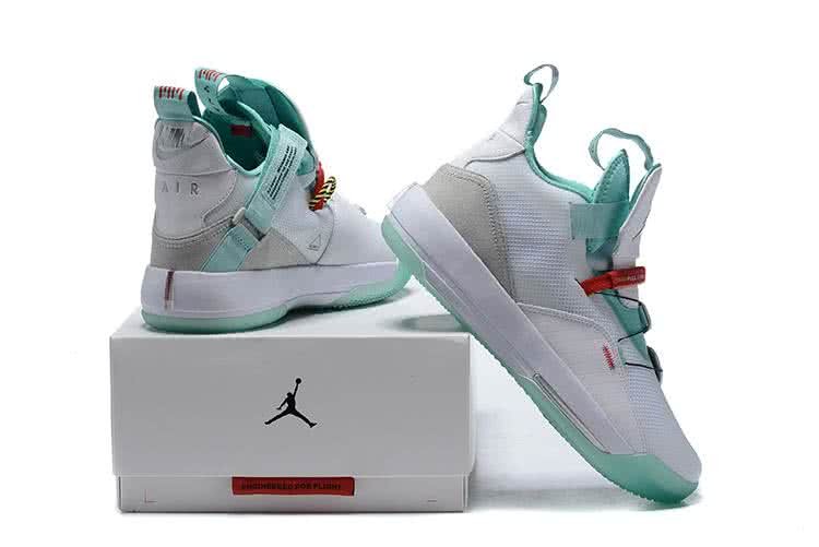Air Jordan 33 White And Green Women 6