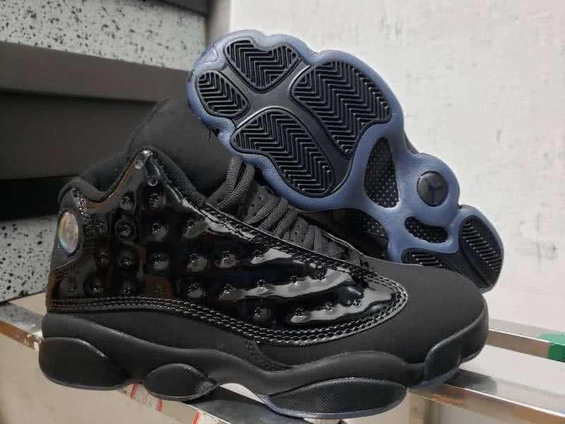 Air Jordan 13 All Black Leather Men 1