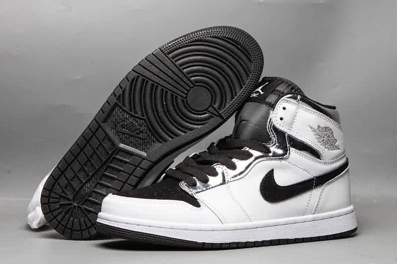 Air Jordan 1 Shoes Black And White Men/Women 1