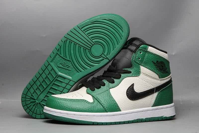 Air Jordan 1 Shoes Green White And Black Men/Women 1