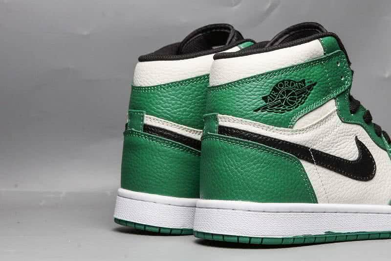 Air Jordan 1 Shoes Green White And Black Men/Women 3