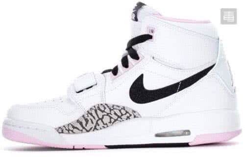 Air Jordan Legacy White Black And Pink Women 1