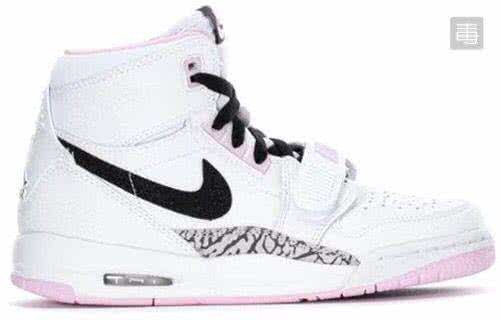 Air Jordan Legacy White Black And Pink Women 4