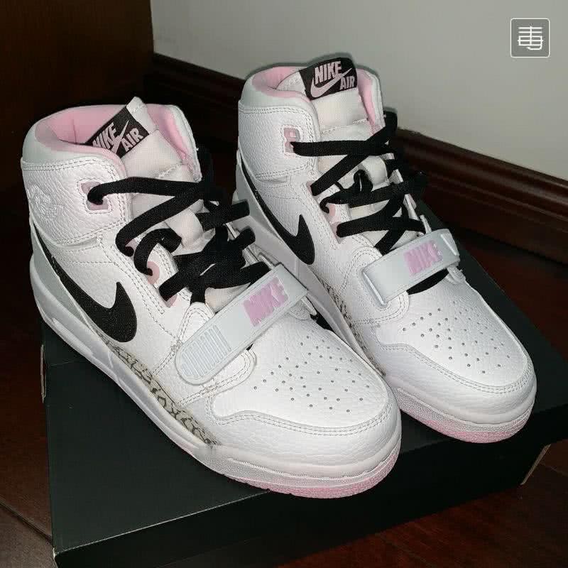 Air Jordan Legacy White Black And Pink Women 7