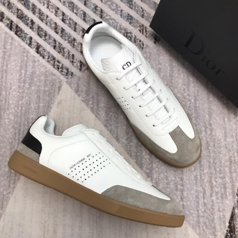 Dior Sneakers White And Grey Upper Rubber Sole Men 1