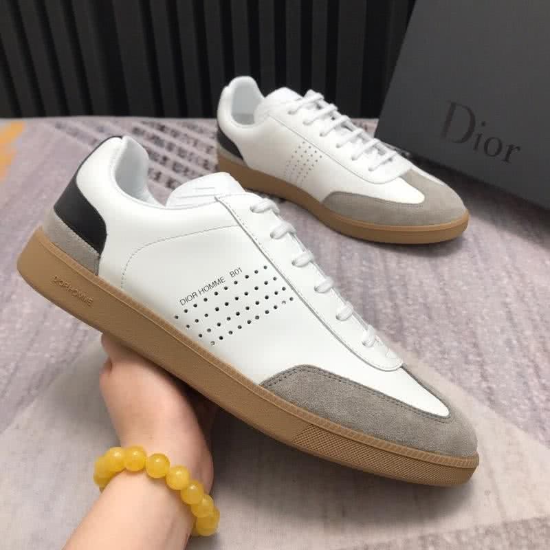 Dior Sneakers White And Grey Upper Rubber Sole Men 3