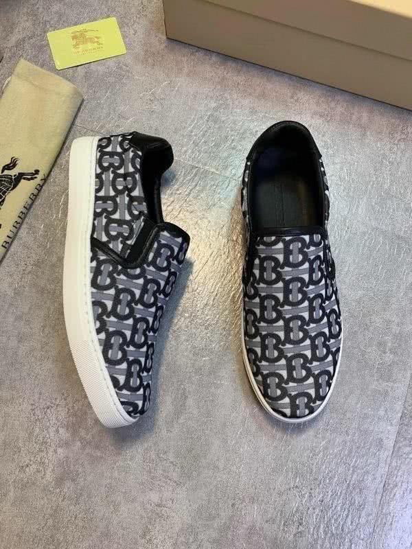 Burberry Sneakers Black White Patterned White Sole Men 1