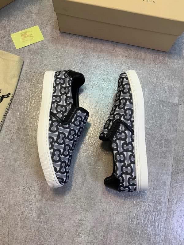 Burberry Sneakers Black White Patterned White Sole Men 9