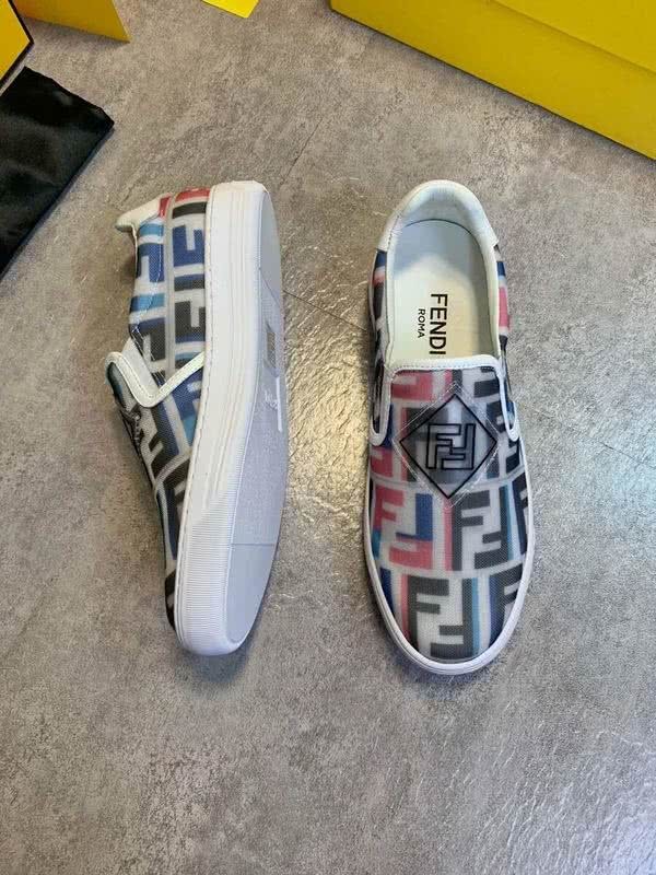 Fendi Sneakers White Upper Colorful Letters Men 2