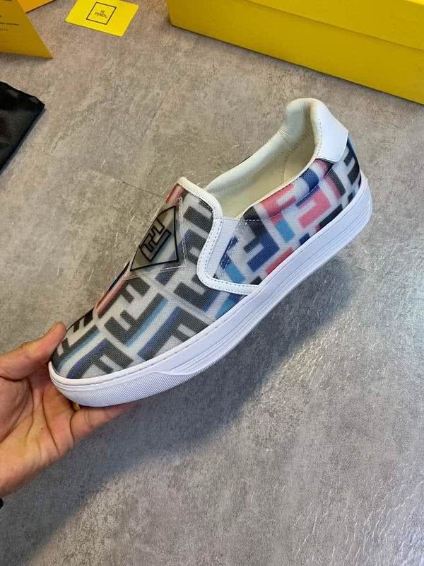 Fendi Sneakers White Upper Colorful Letters Men 3