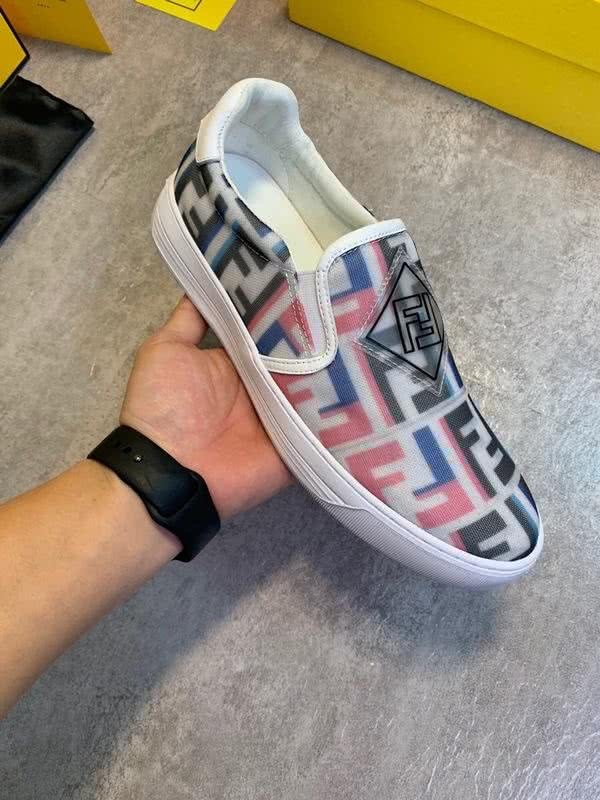 Fendi Sneakers White Upper Colorful Letters Men 5
