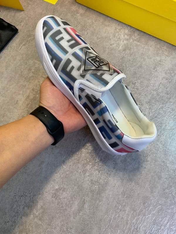 Fendi Sneakers White Upper Colorful Letters Men 4