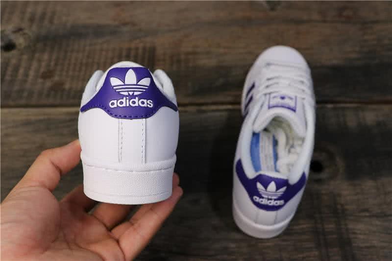 Adidas Originals Superstar White/Purple Men/Women 4