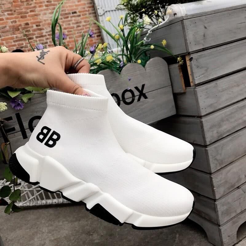 Balenciaga Speed Sock Boots White Men Women 1