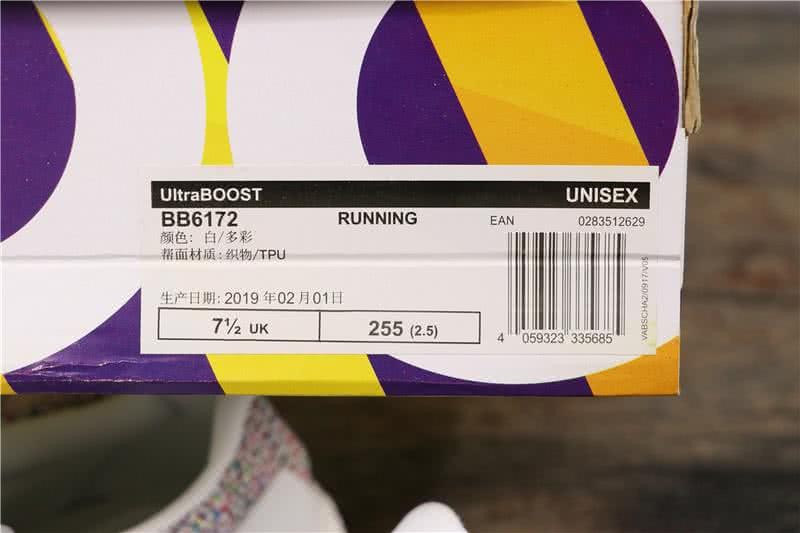Adidas Ultra Boost 3.0 BB6172 Men/Women White/Colorful 9