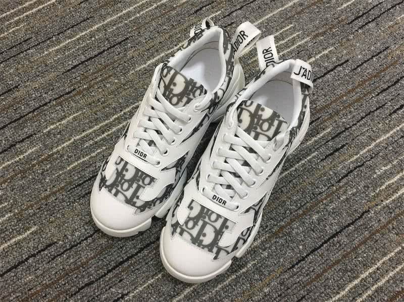 Christian Dior Sneakers 3035 White  Leather Heel bumper and Outside counter Grey  Logo Men 2