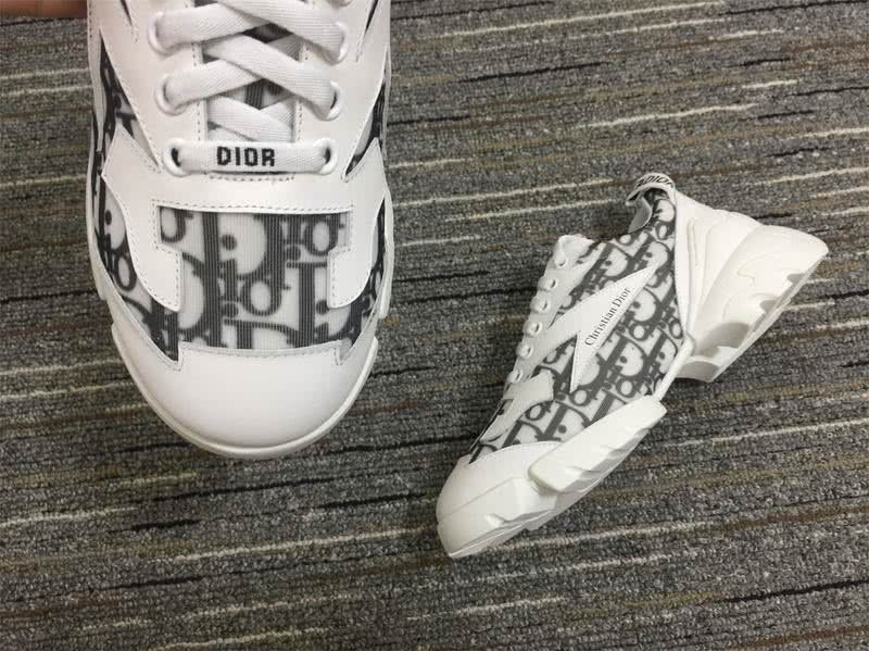 Christian Dior Sneakers 3035 White  Leather Heel bumper and Outside counter Grey  Logo Men 9